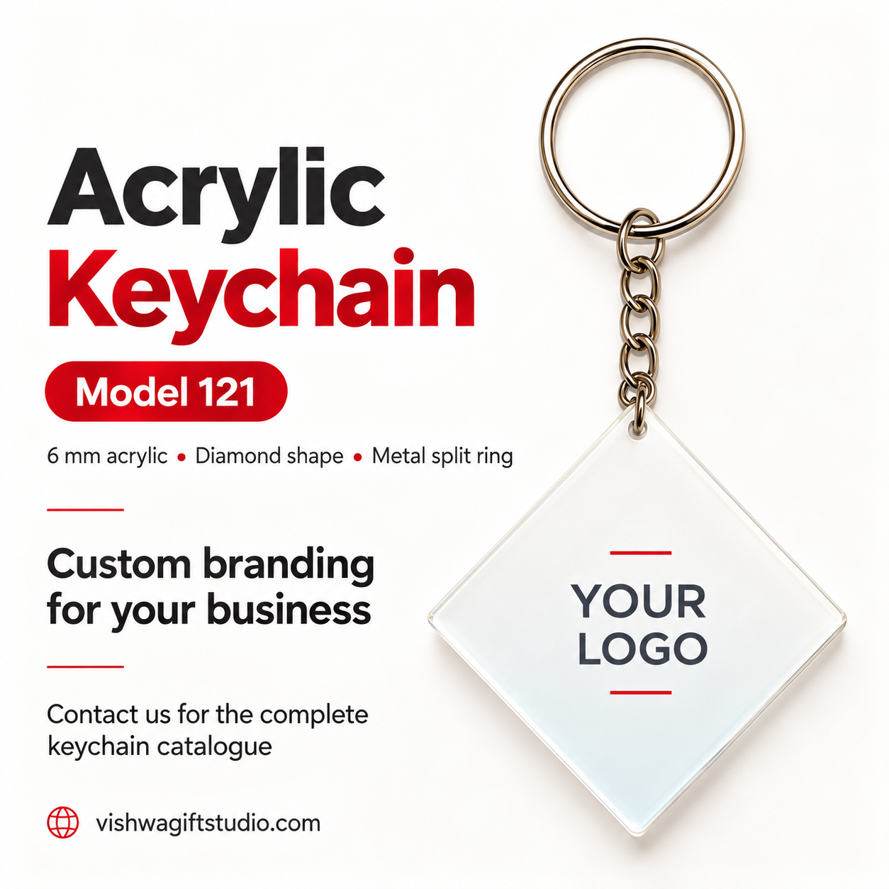 Keychain model 121 information and corporate gifting promotion