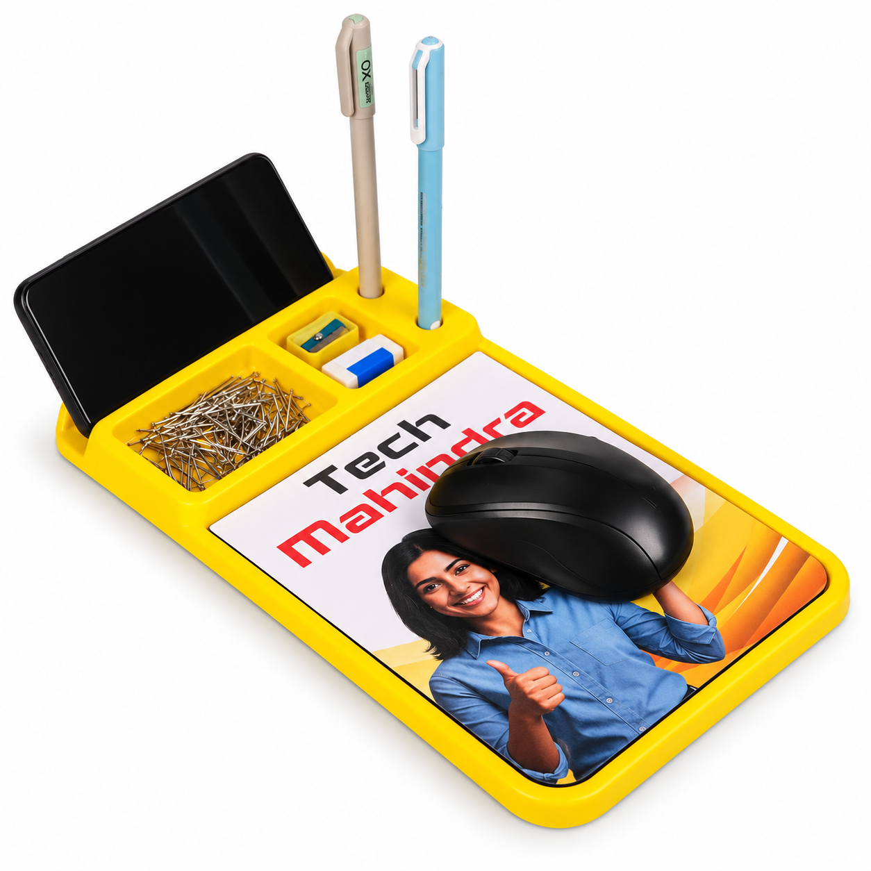 DO389/DO390 Mouse Pad with Mobile and Pen Holder — DO389
