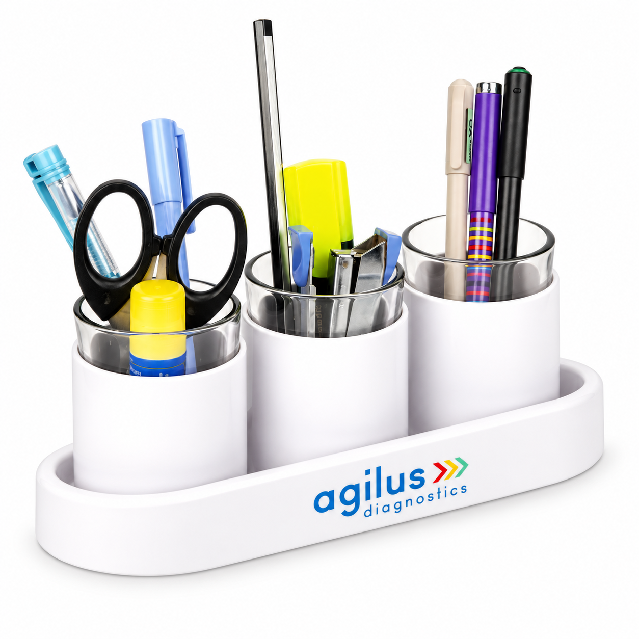 PS393 Three-Glass Pen Stand — PS393