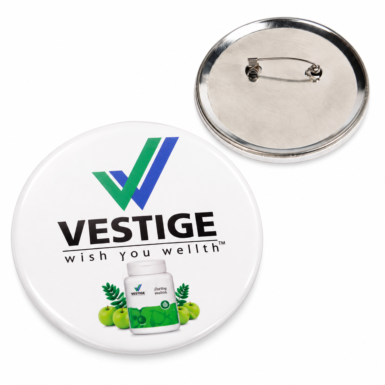 BD734 75 mm Pin Badge with Metal Base — BD734