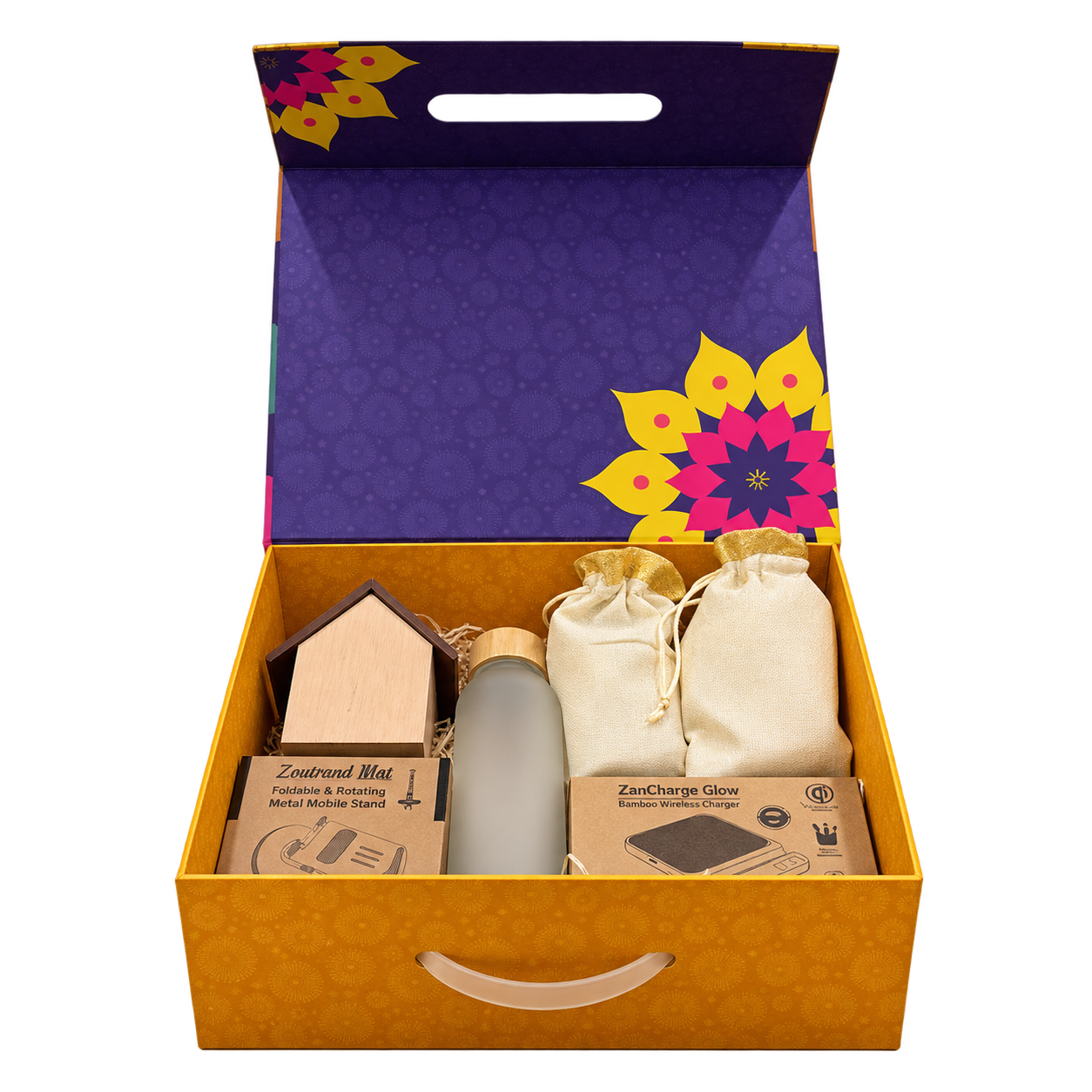 6-in-1 Bamboo Charging Diwali Gift Box — DW-Q250