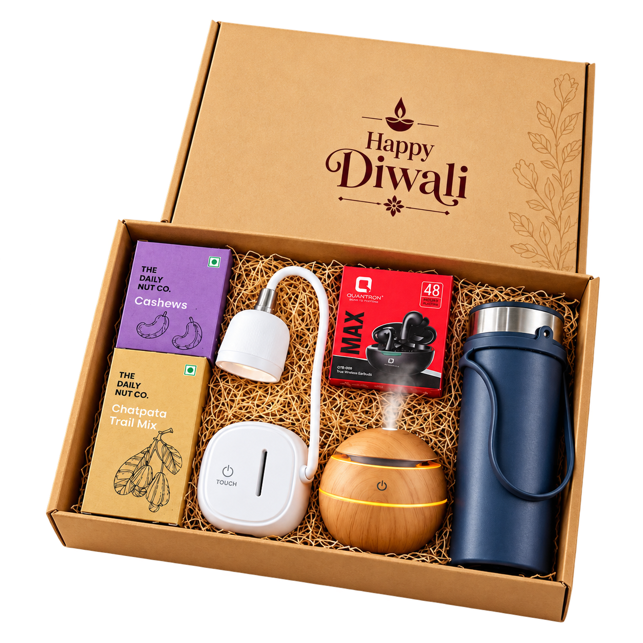 Wood-Finish Humidifier & Tech Diwali Hamper — DW007 — DW007