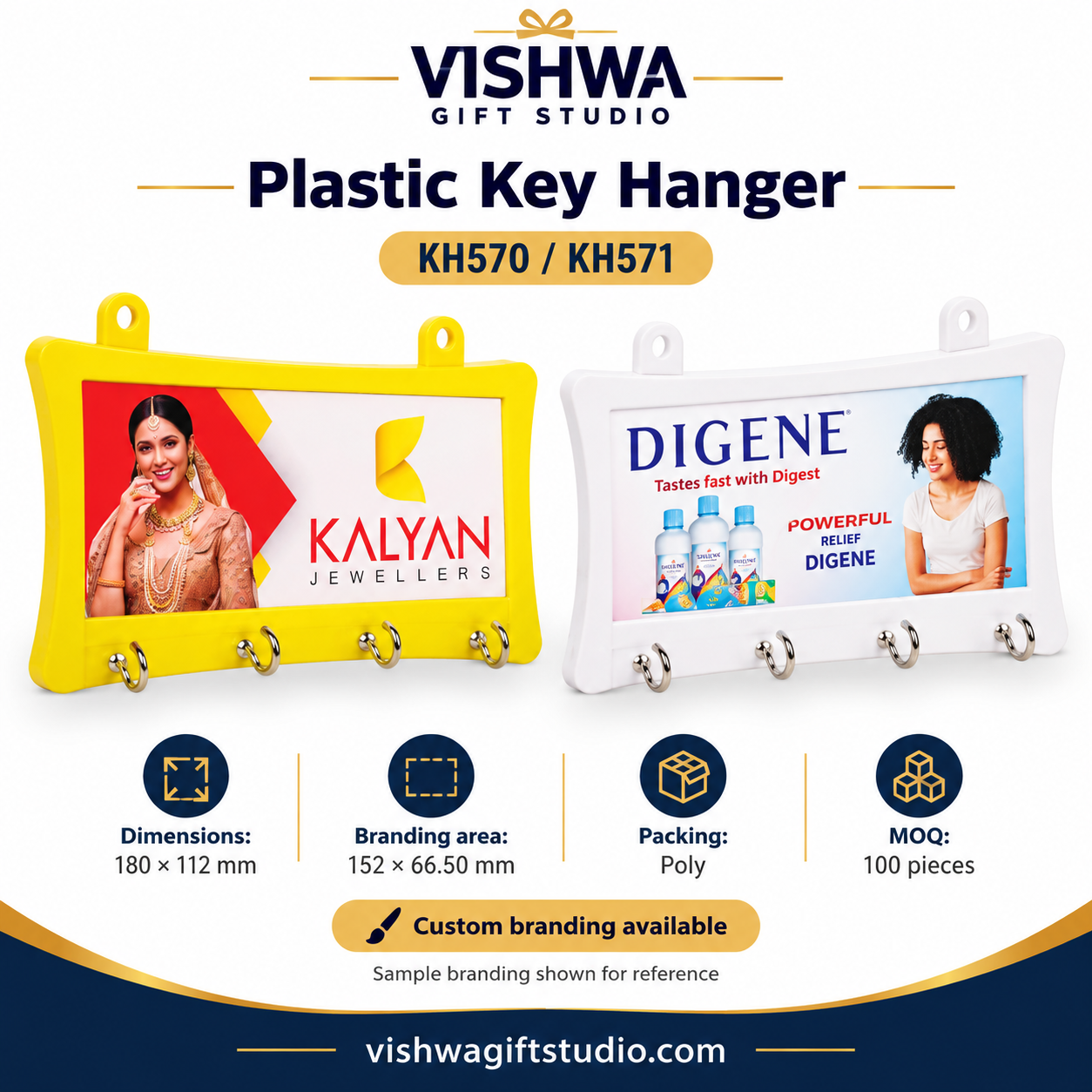 Plastic Key Hanger – KH570 / KH571 - Image 2