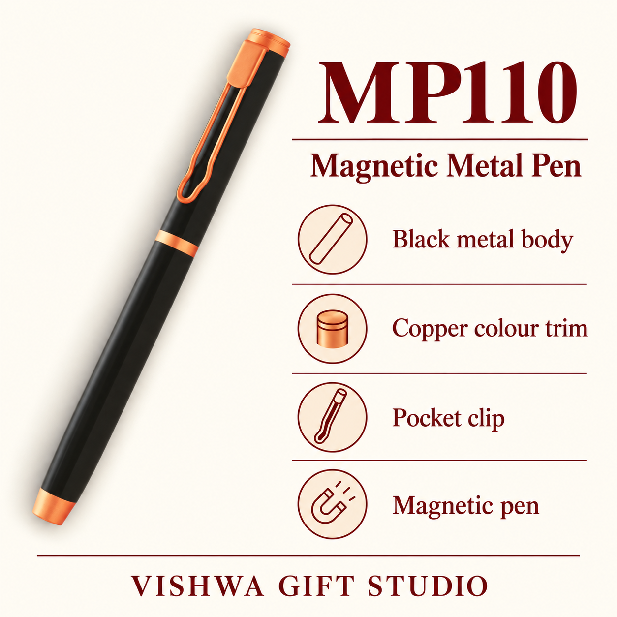 MP110 Magnetic Metal Pen verified details