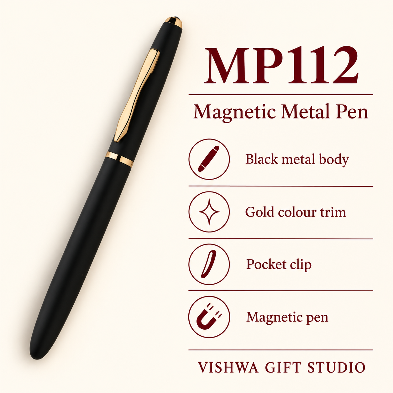 MP112 Magnetic Metal Pen verified details