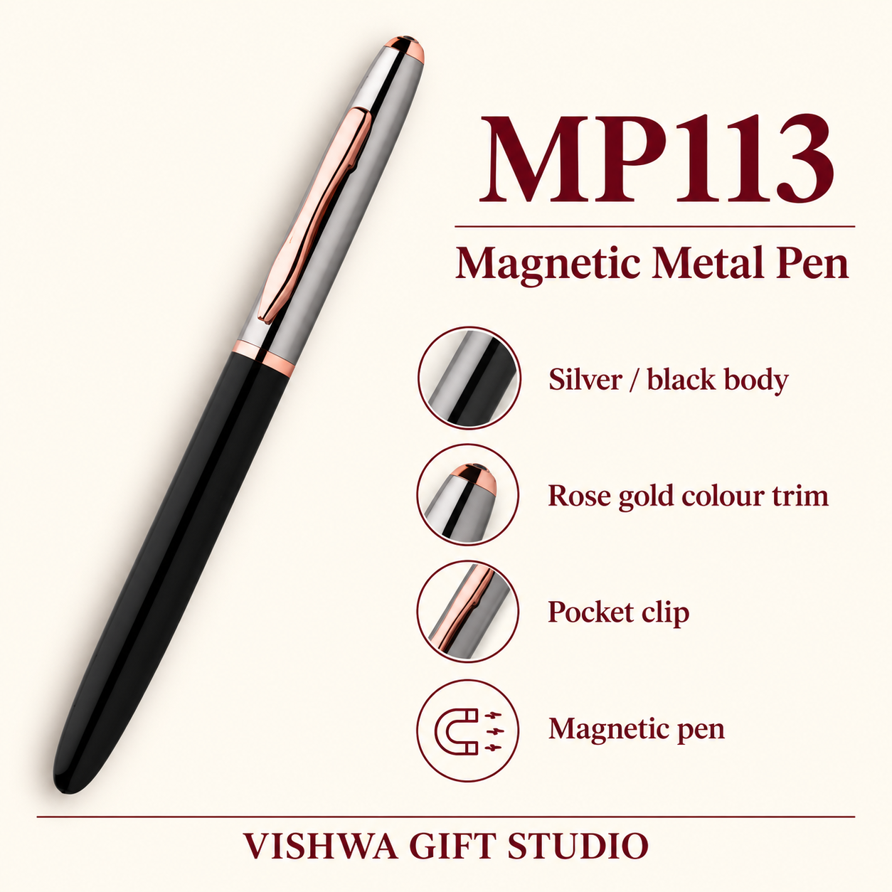 MP113 Magnetic Metal Pen verified details