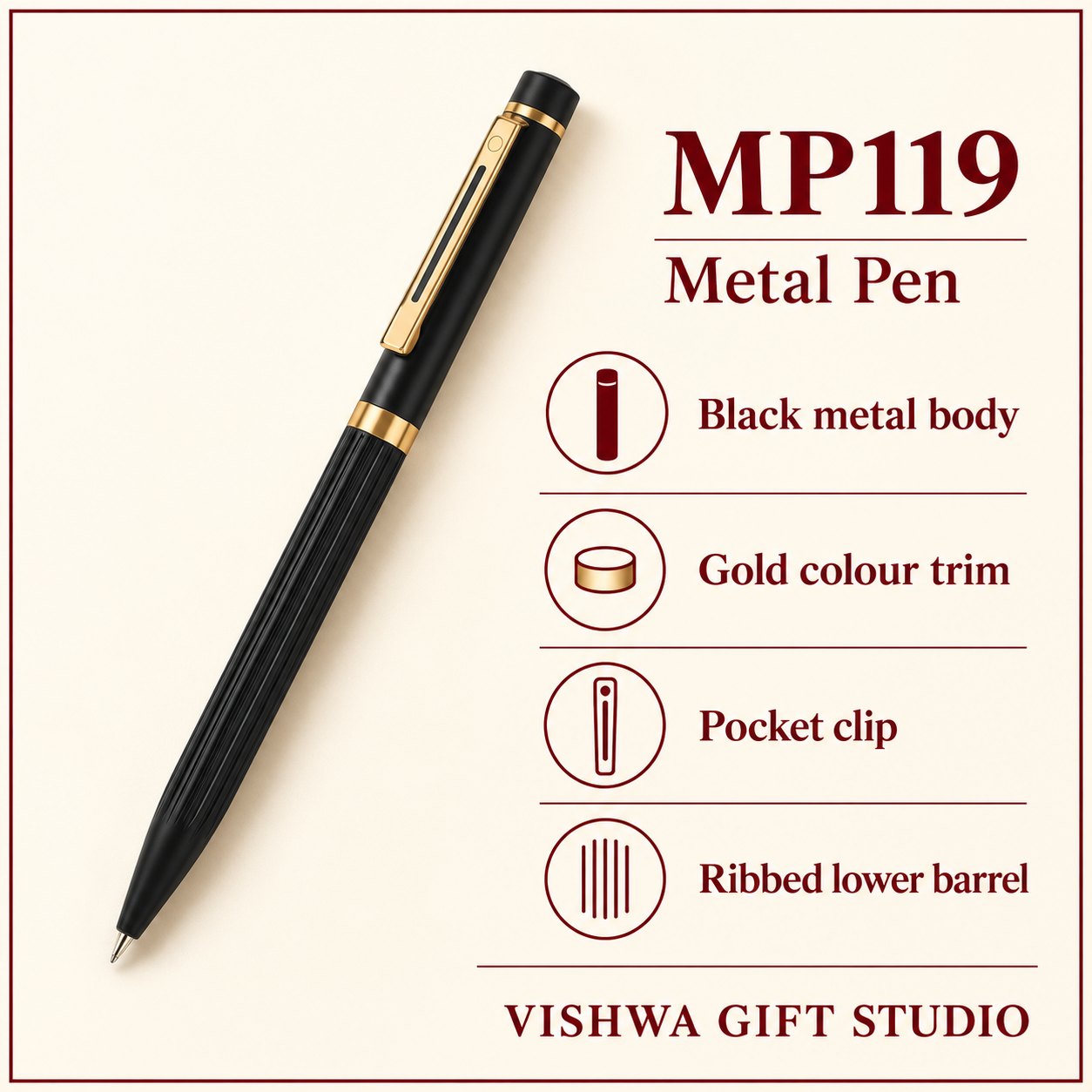 MP119 Metal Pen verified details