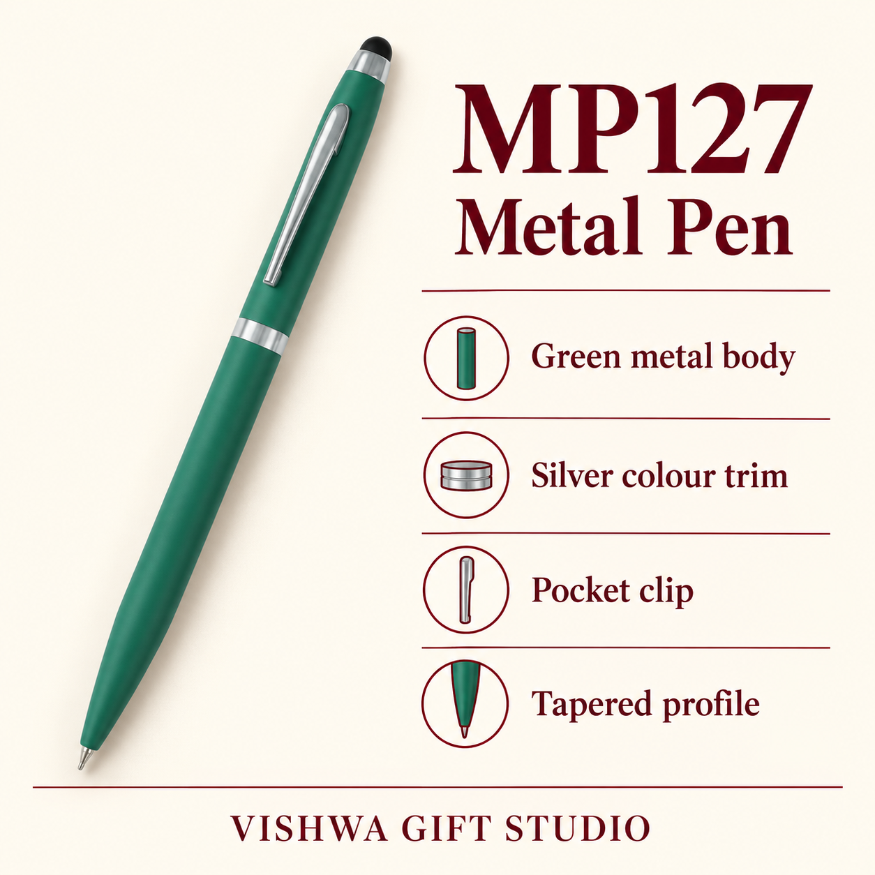 MP127 Metal Pen verified details