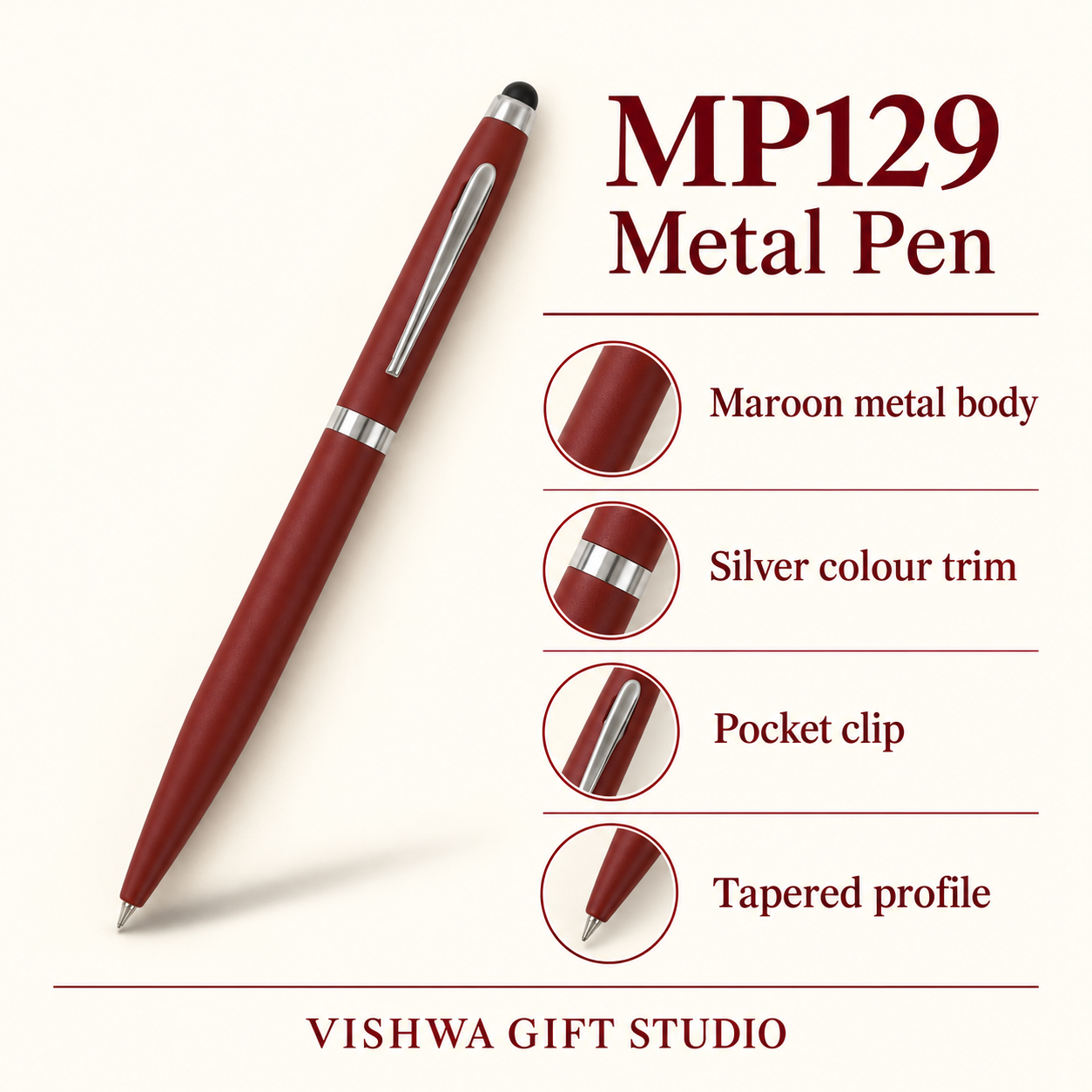 MP129 Metal Pen verified details