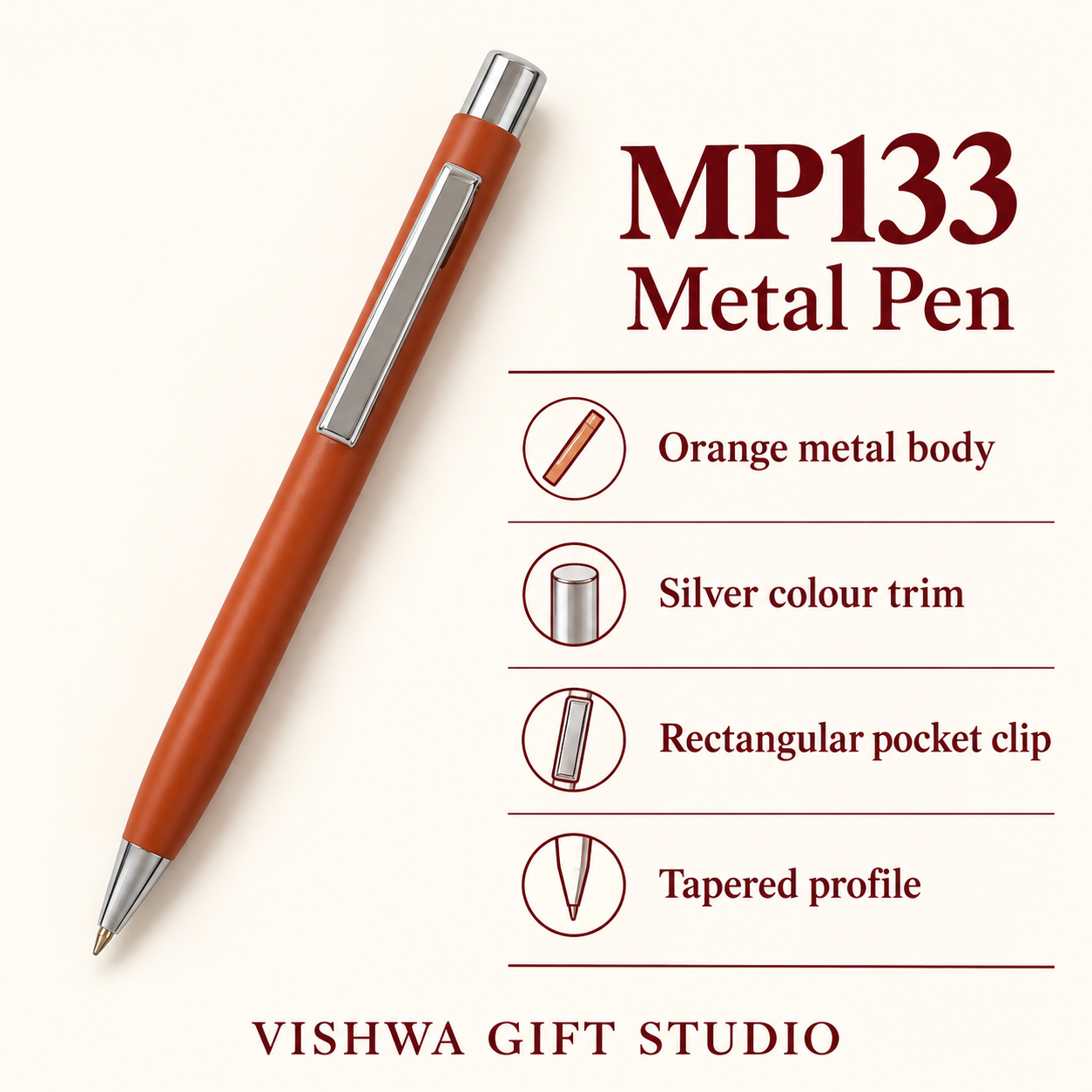 MP133 Metal Pen verified details