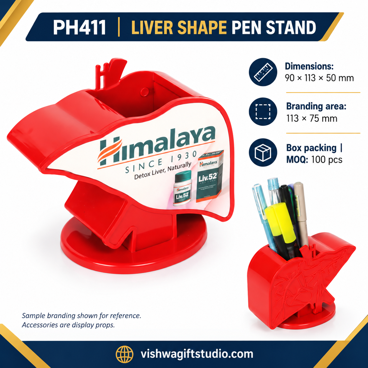 PH411 Liver Shape Pen Stand - Image 2