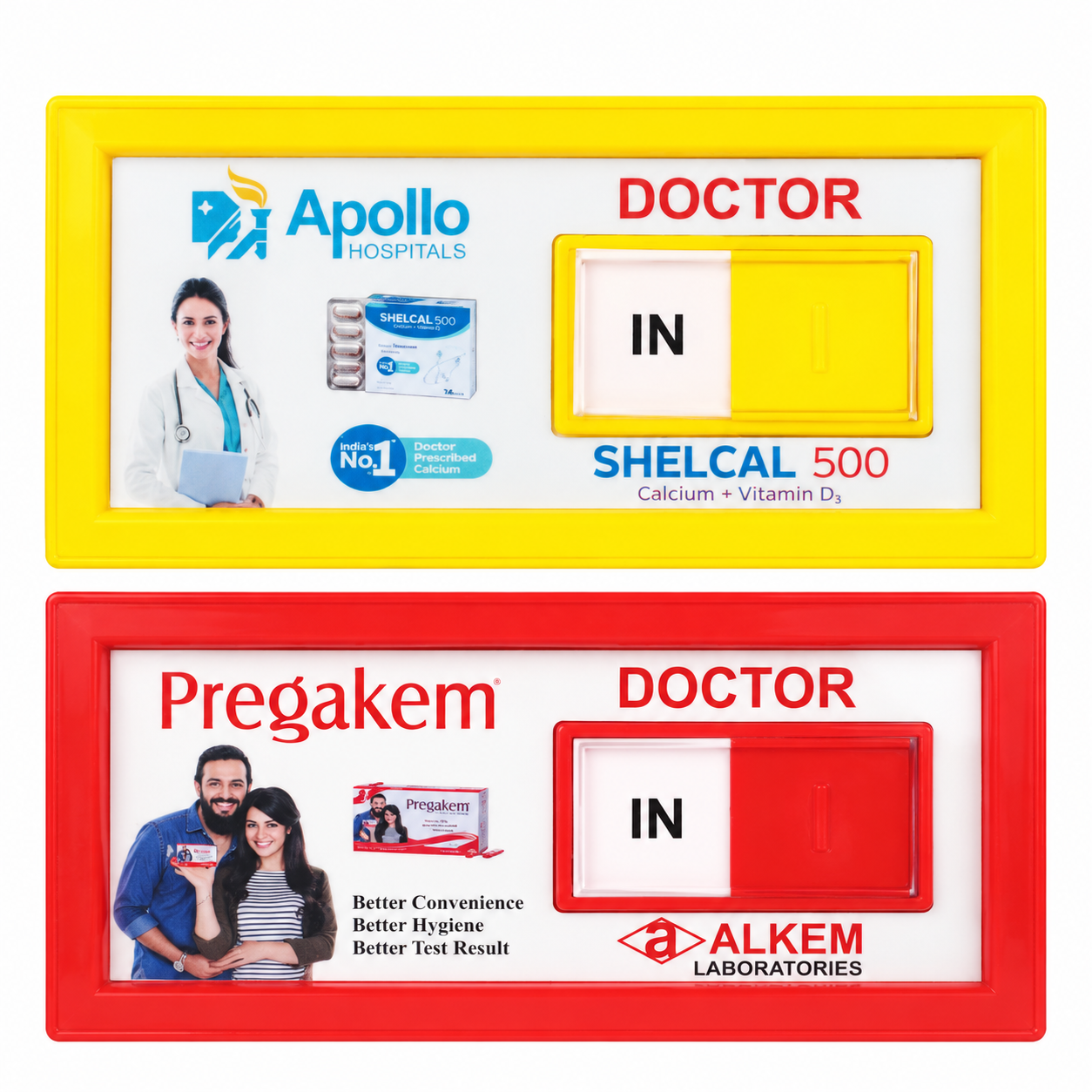 PH728 / PH729 Doctor In Out Sliding Board – Yellow and Red Options — PH728