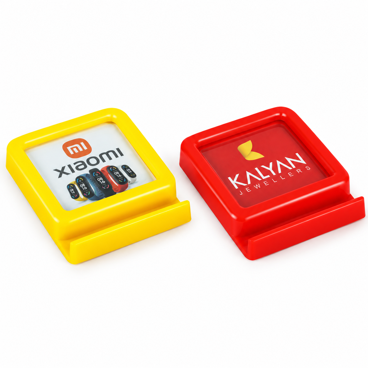 PPW702 / PPW703 Paperweight with Mobile Stand – Yellow and Red Options — PPW702