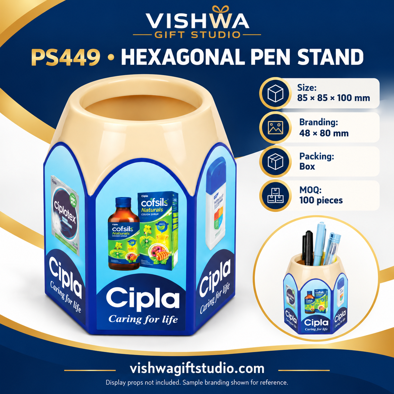 PS449 Hexagonal Pen Stand - Image 2