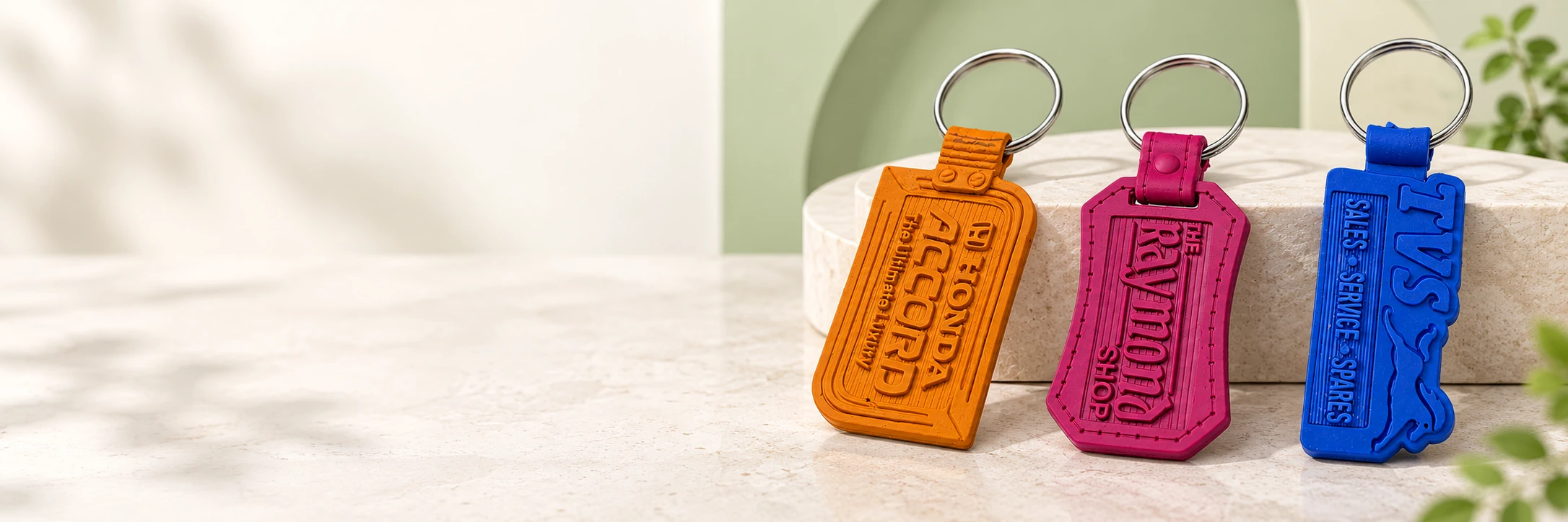 PVC Die Moulding Keychains — branded product showcase