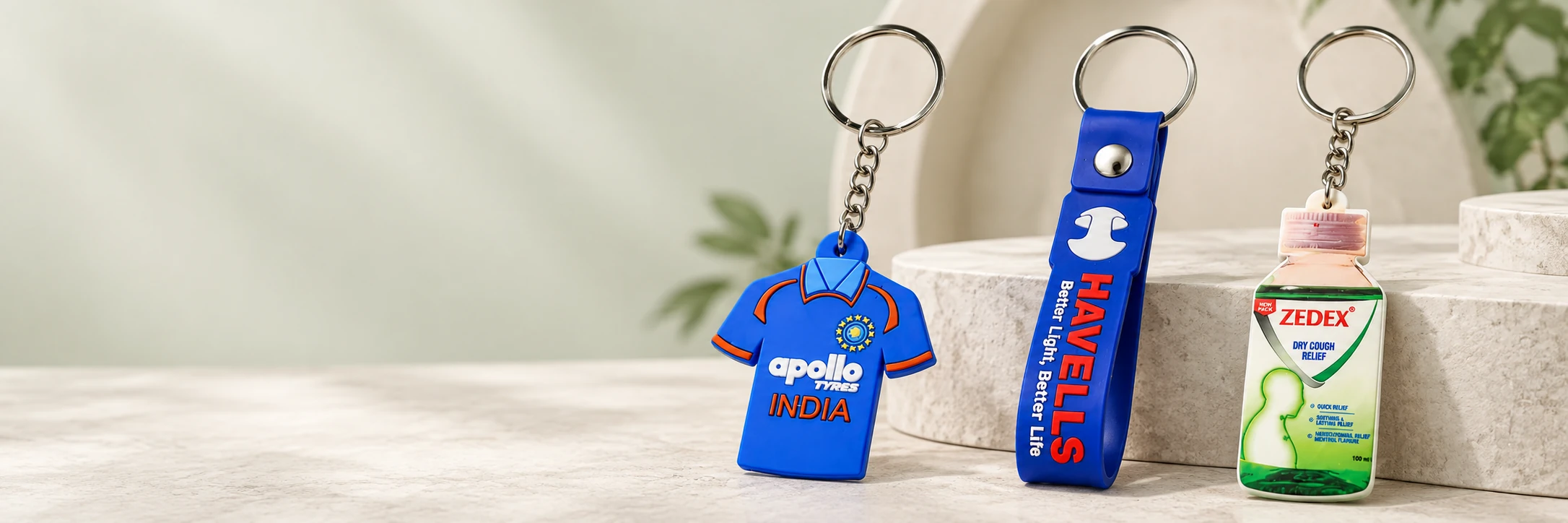 Silicone Keychains — branded product showcase