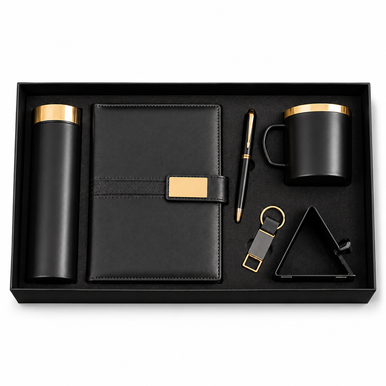 6-in-1 Elevate Corporate Gift Set - Black and Gold - VGS-DW26-11 — VGS-DW26-11