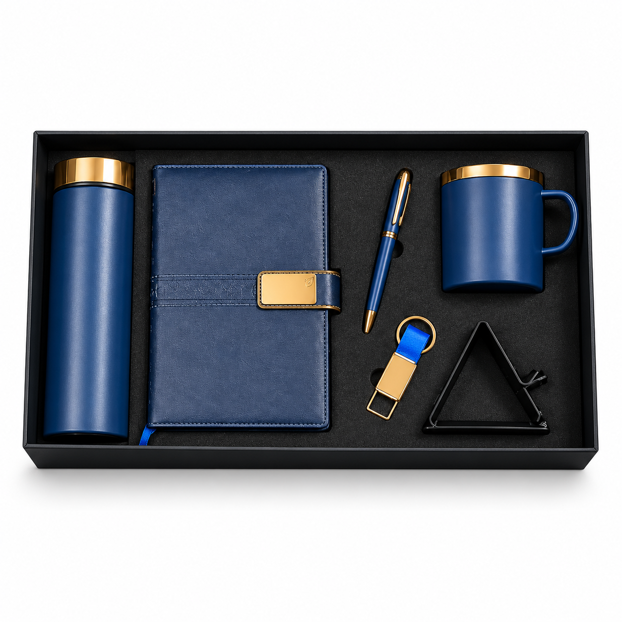 6-in-1 Elevate Corporate Gift Set - Blue and Gold - VGS-DW26-12 — VGS-DW26-12