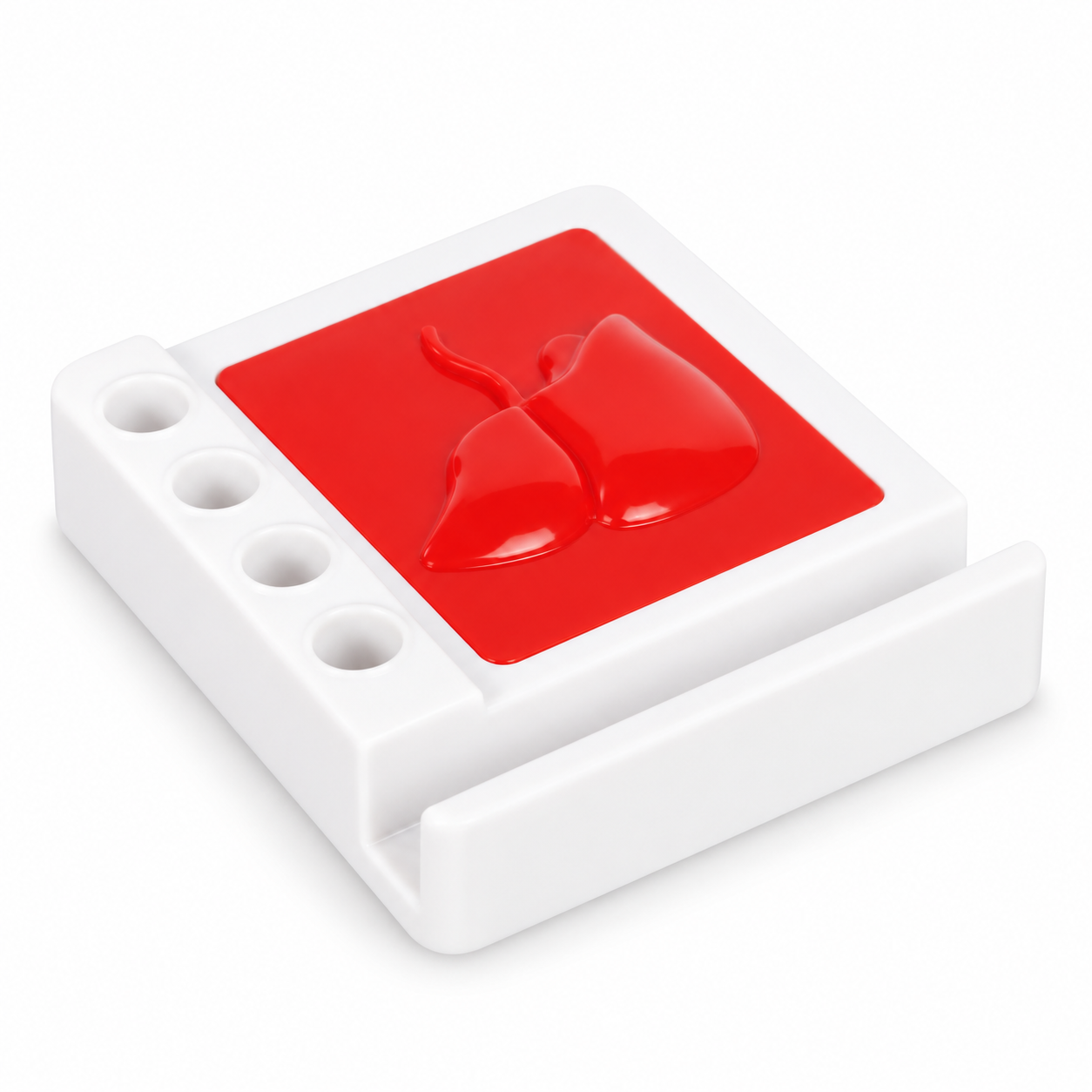 PH680 Liver Shape Paperweight with Mobile and Pen Holders — PH680