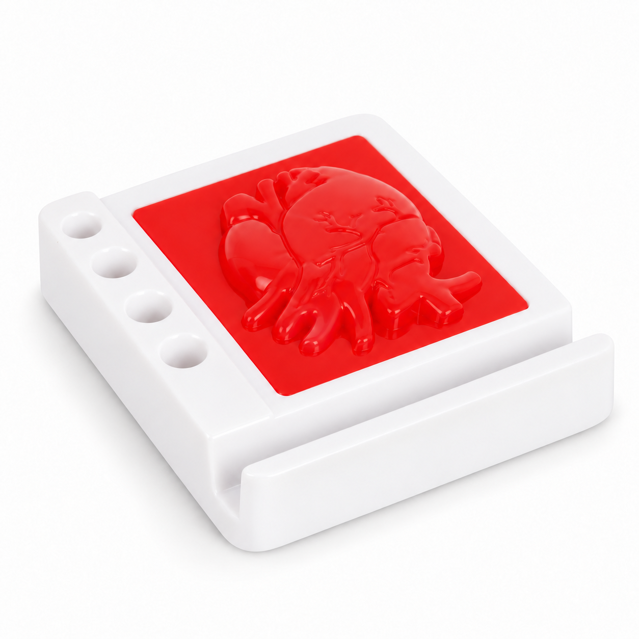 PH678 Heart Shape Paperweight with Mobile and Pen Holders — PH678