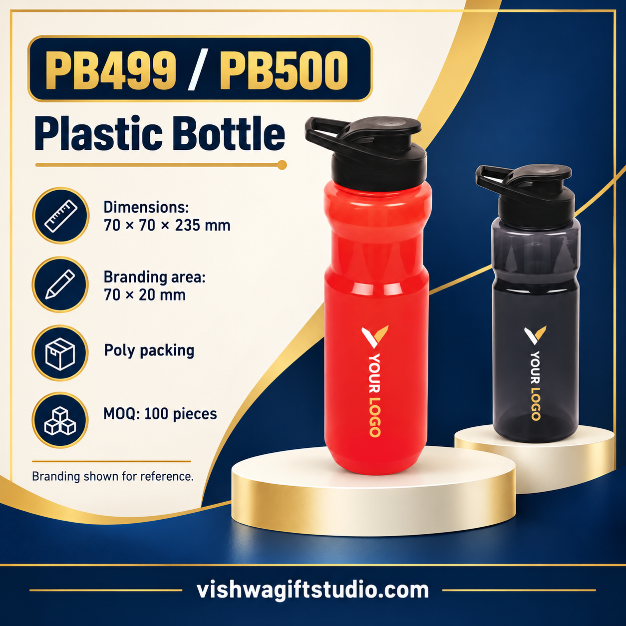 PB499 PB500 specifications and red and smoke colour options