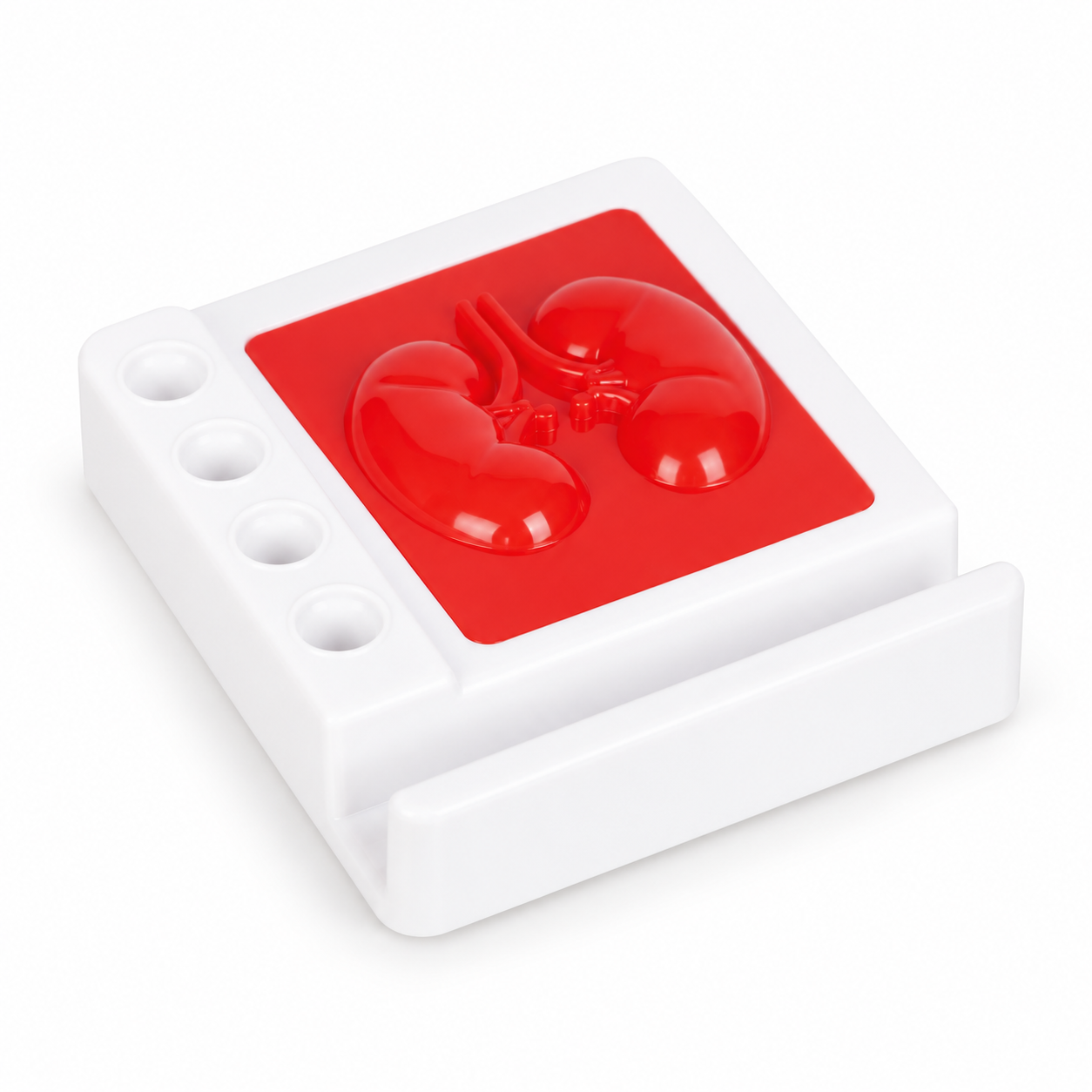 PH676 Kidney Shape Paperweight with Mobile and Pen Holders — PH676