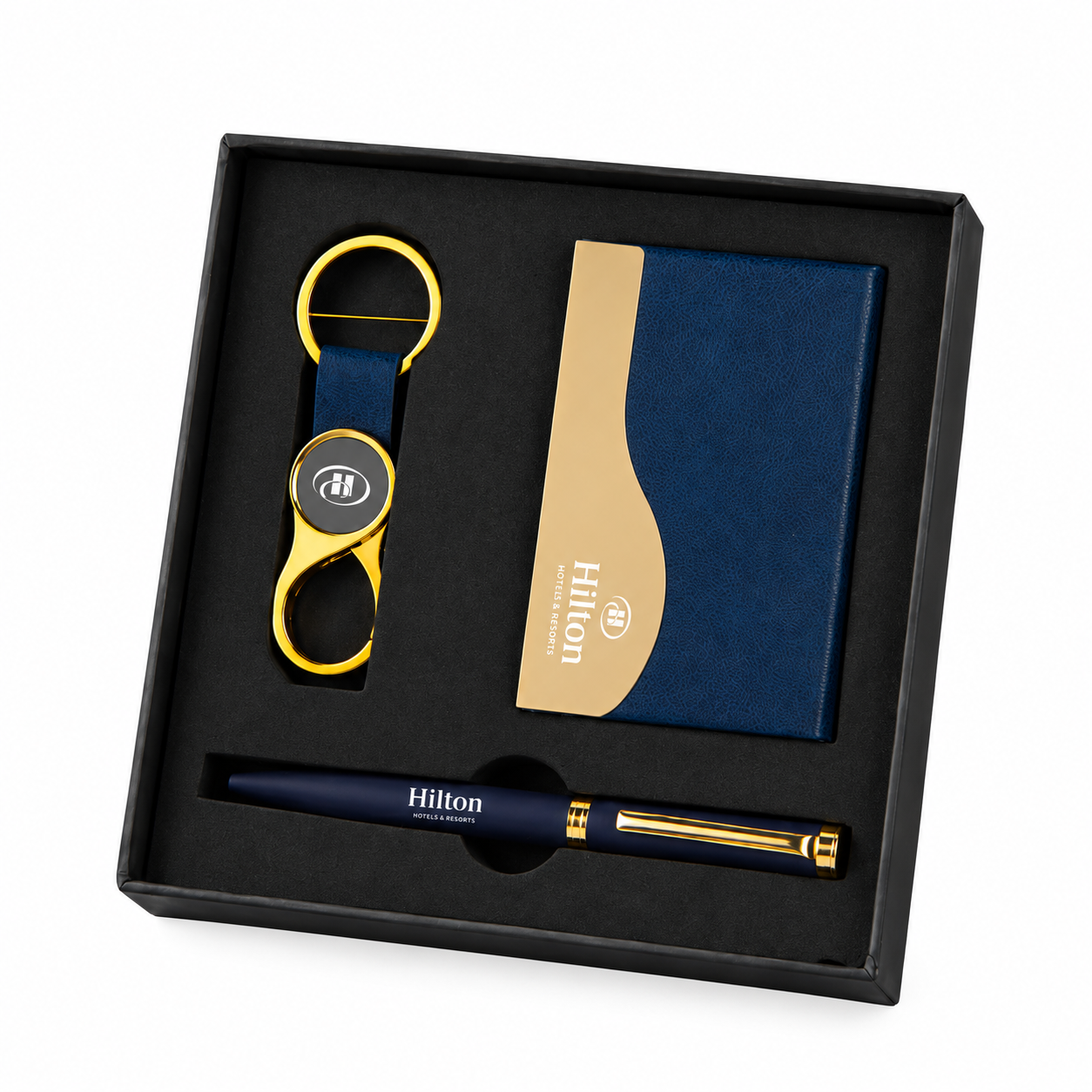 3-in-1 Card Holder, Pen & Keychain Gift Set – GS 306 — GS 306