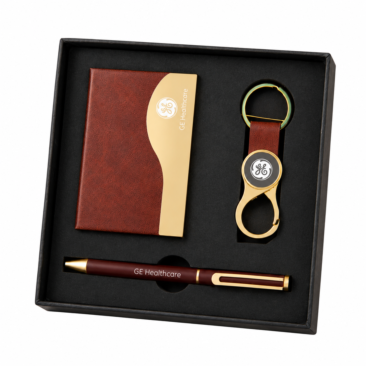 3-in-1 Card Holder, Pen & Keychain Gift Set – GS 307 — GS 307