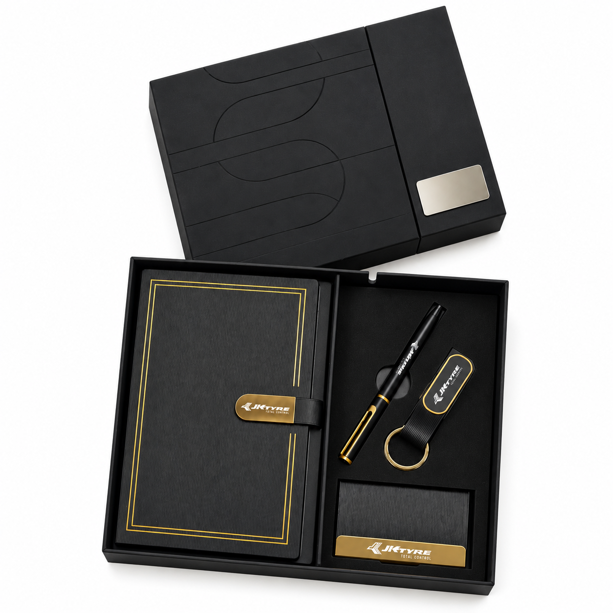 4-in-1 Notebook, Pen, Keychain & Card Holder Gift Set – GS 412 — GS 412