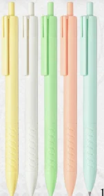 Promotional pen Pastel colours: yellow, white, green, peach and sky green