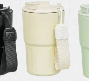 Drinkware gift — 6028 (Black, Cream, Pastel Green - 450 ml) — 6028