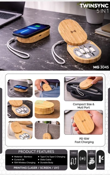Bamboo wireless charger Bamboo wireless charger