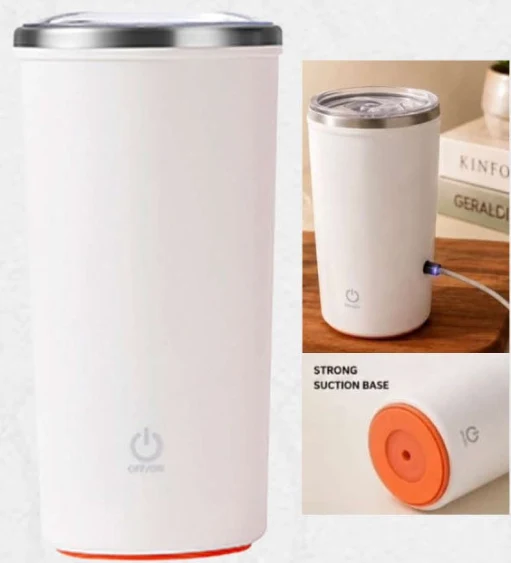 Self-stirring mug Suction and stirring - 400 ml