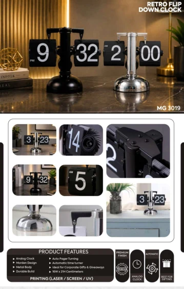 Retro flip clock Retro flip clock - Black