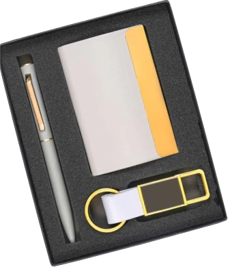 Executive gift set Grey Gold / Tan Gold / Black Gold