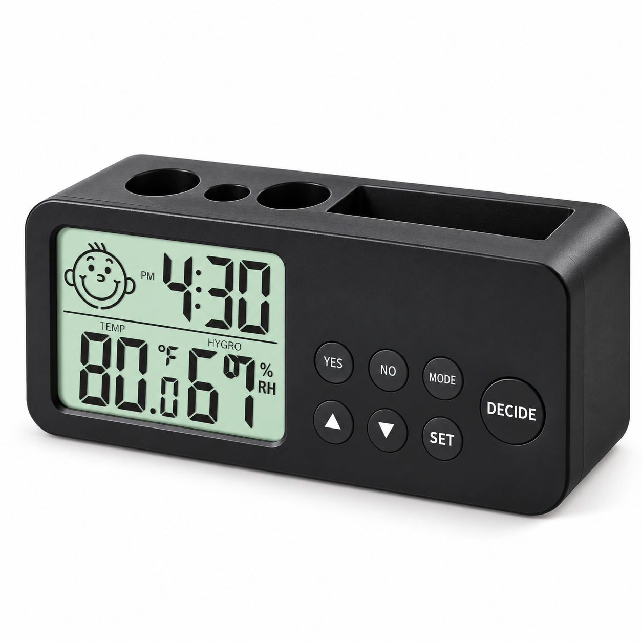 Desk Organizer with Digital Clock - TCH 02 — TCH 02