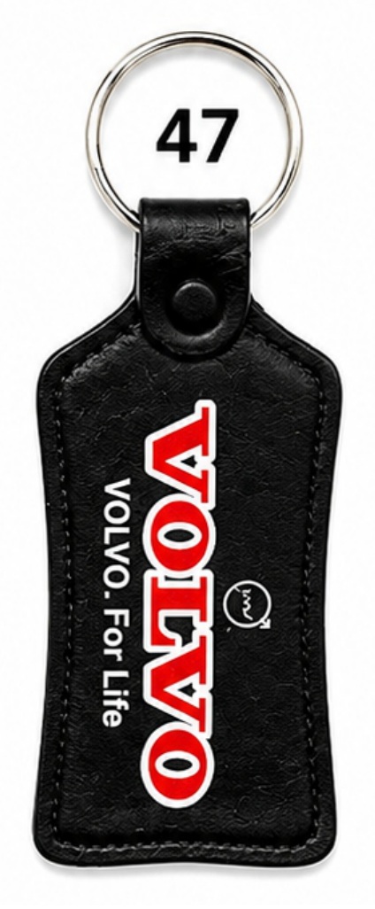 47 Black Tapered Tag ABS Printing Keychain - Code 47
