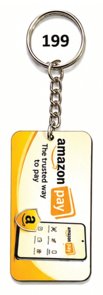 199 Card Shape Digital MDF Keychain - Code 199