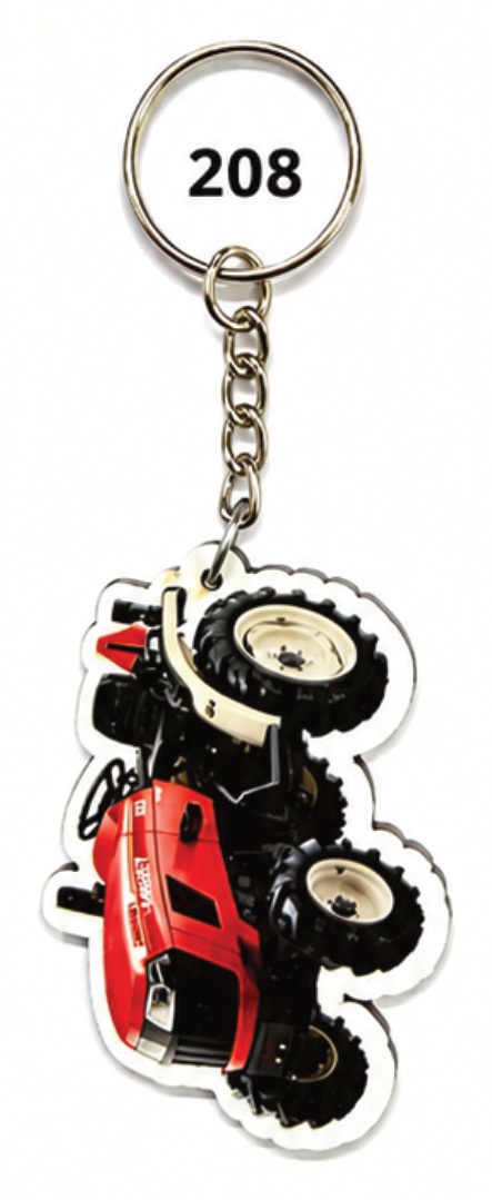 208 Motorcycle Shape Digital MDF Keychain - Code 208