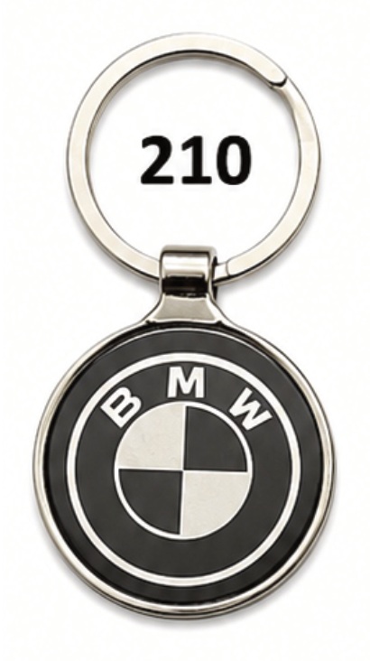 210 Round Badge Special Imported Metal Keychain - Code 210