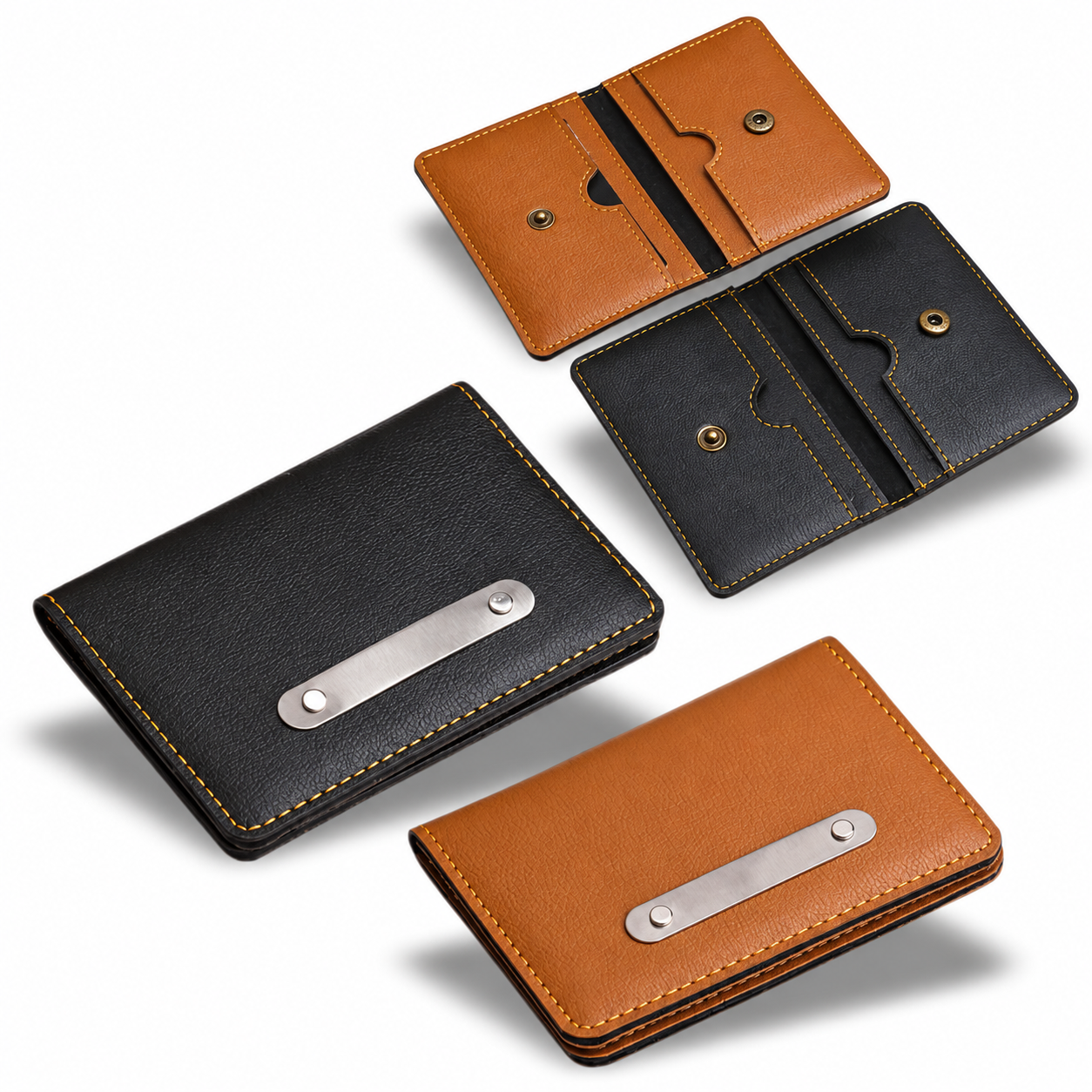 Button-Closure Multi Card Holder - CH21 / CH22