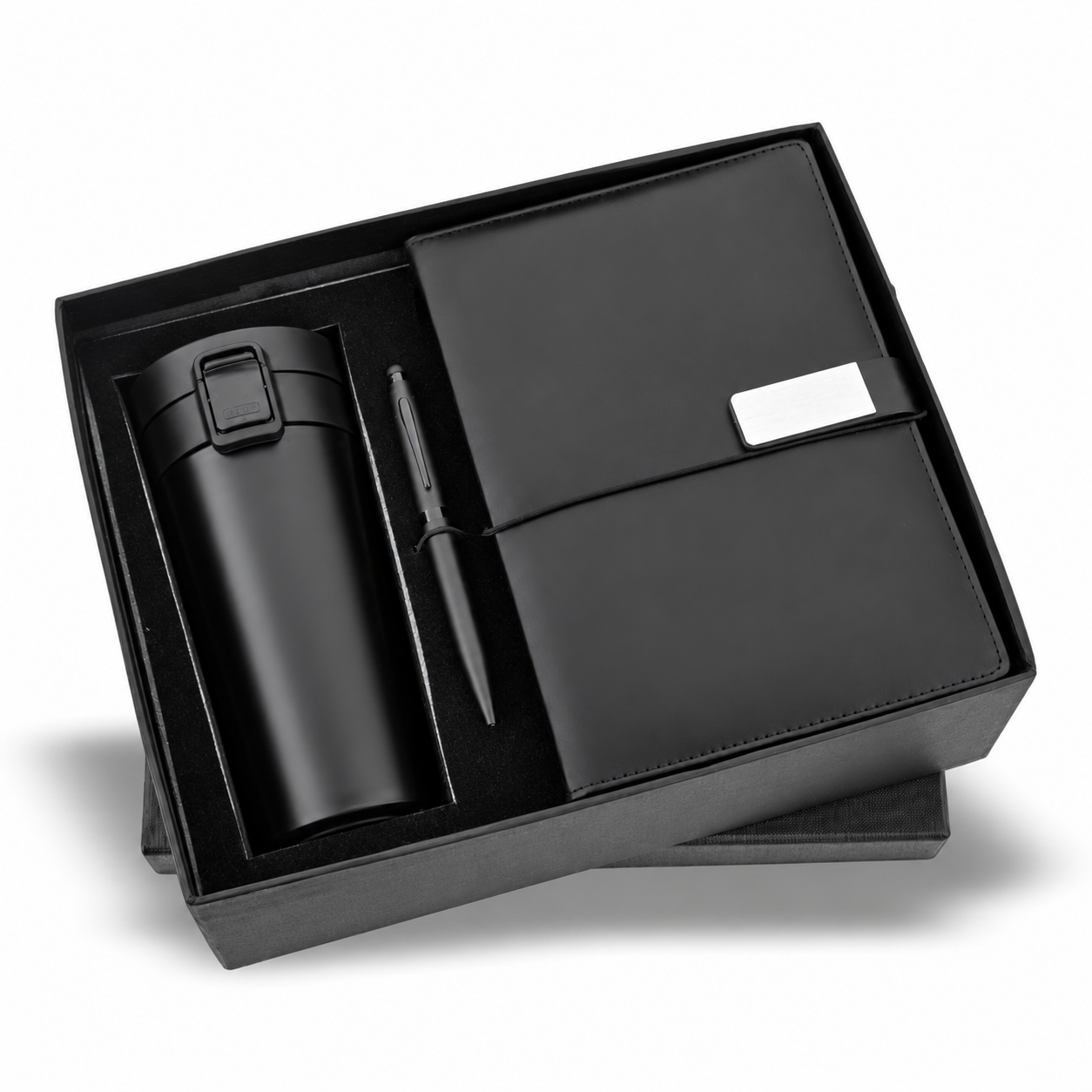 3-in-1 Notebook, Pen & Flask Gift Set - CS288 / CS289