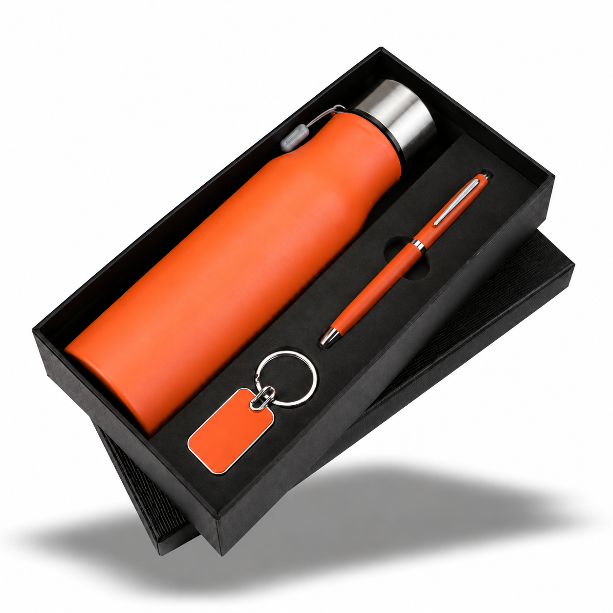 3-in-1 Colour Bottle, Pen & Keychain Gift Set - CS374 / CS375