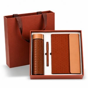 3-in-1 Geometric Notebook, Pen & Bottle Gift Set - CS387 — CS387