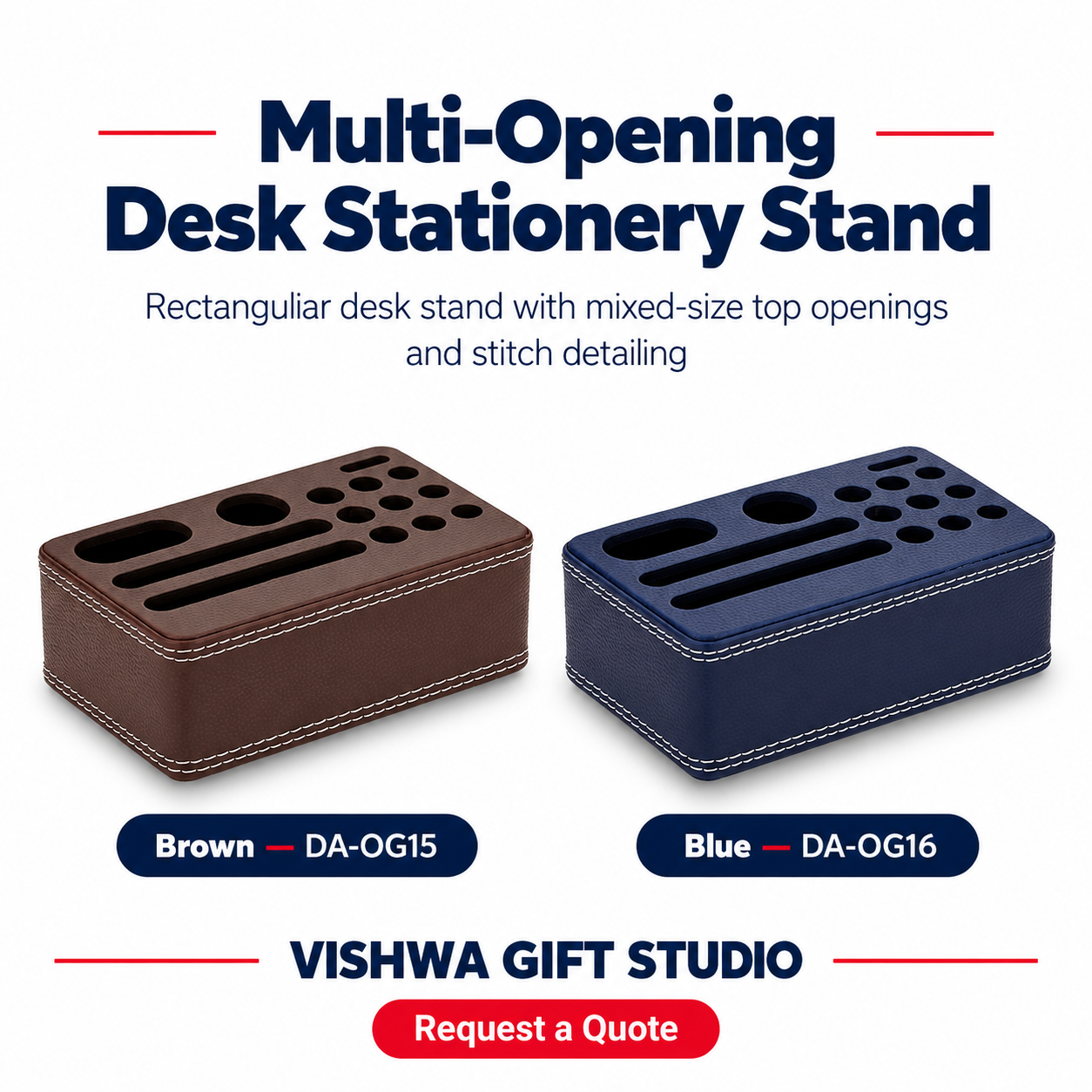 Multi-Opening Desk Stationery Stand - DA-OG15 / DA-OG16 - Image 2
