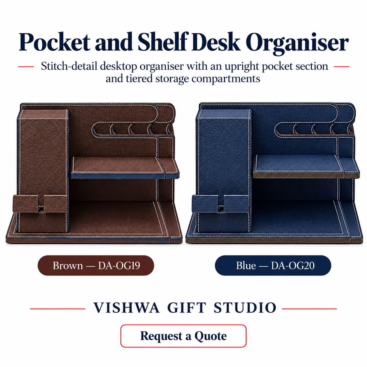 Pocket and Shelf Desk Organiser - DA-OG19 / DA-OG20 - Image 2