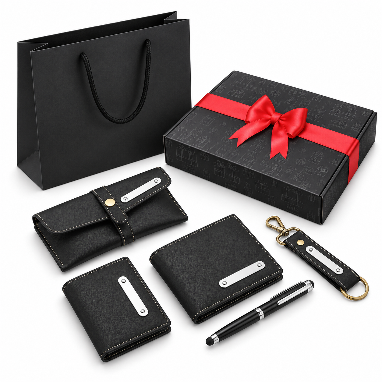 5-in-1 Gents Wallet & Accessories Gift Set - EG25 / EG26