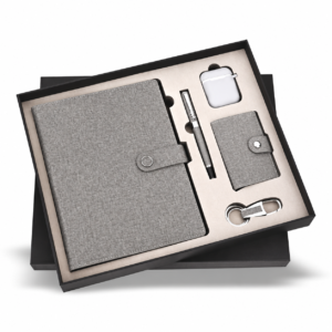 5-in-1 Fabric Notebook & Earbuds Gift Set - EG335 / EG347 — EG335