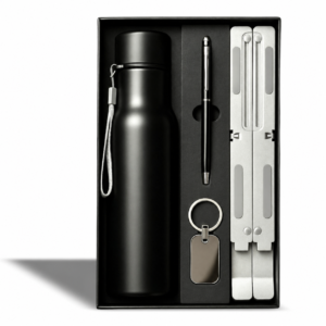 4-in-1 Bottle, Laptop Stand, Pen & Keychain Gift Set - EG354 — EG354