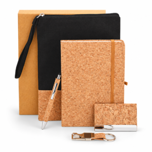 5-in-1 Cork Notebook & Pouch Gift Set - EG372 — EG372